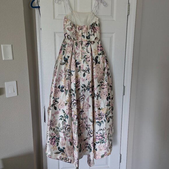 Strapless Formal High Low Pastel Floral Gown by Speechless - Juniors Size 3 - Picture 2 of 9